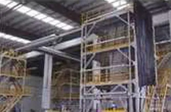 Film blowing tower producing end products